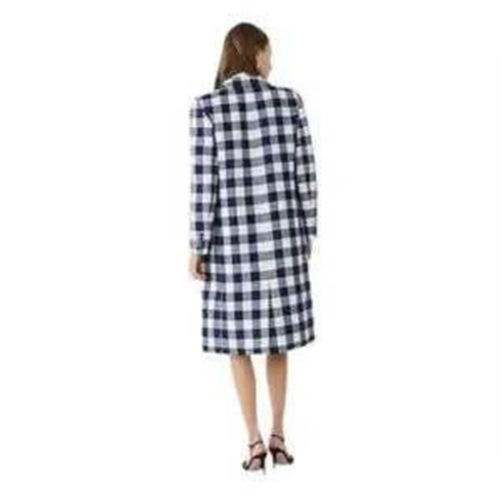 NWT J.Crew Alfie Topcoat in Buffalo Check Italian Wool Navy‎ 14 - Picture 11 of 11
